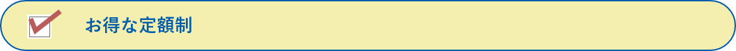 お得な定額制